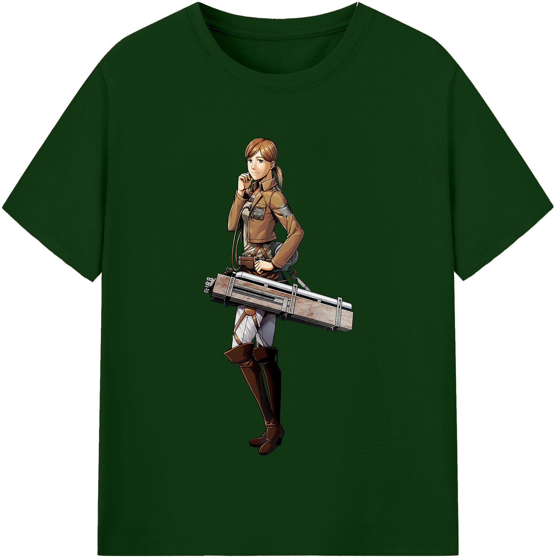 （画像用） 進撃の巨人 Attack on Titan 綿100％半袖Tシャツ（フロントプリント）
